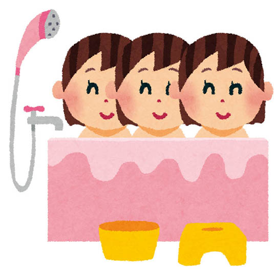 【初公開】S美少女姉妹3人お泊りお風呂でポロリ！