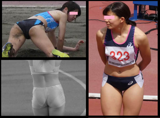 陸上女子第七弾☆デジタル一眼８２枚＋赤外線透過動画～社会人路線～